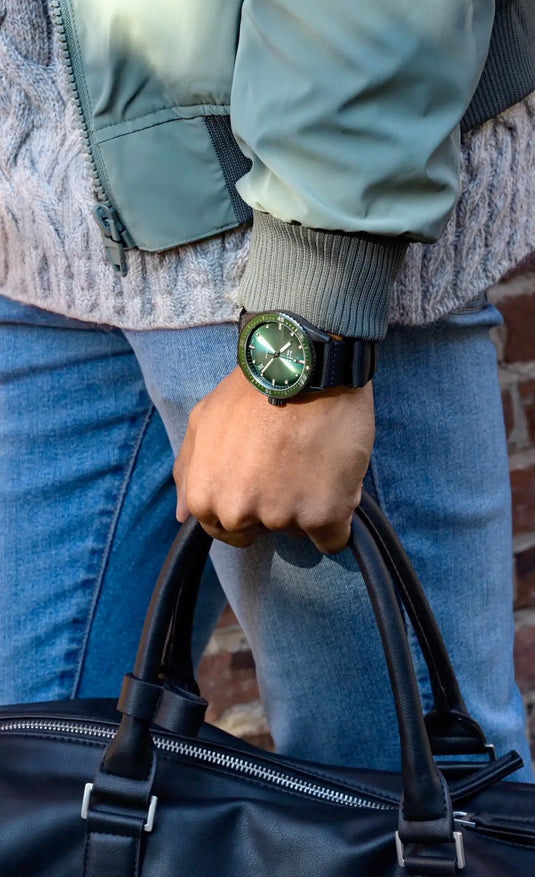 Blancpain 5000 0153 NABA Fifty Fathoms Bathyscaphe Automatic 43.6mm Green Dial