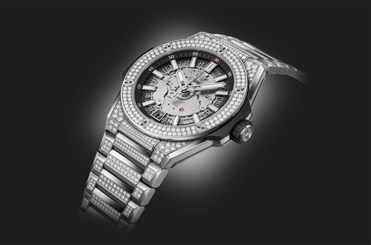 Hublot 456.NX.0170.NX.3704 Big Bang Integrated Time Only Titanium Pavé 40mm