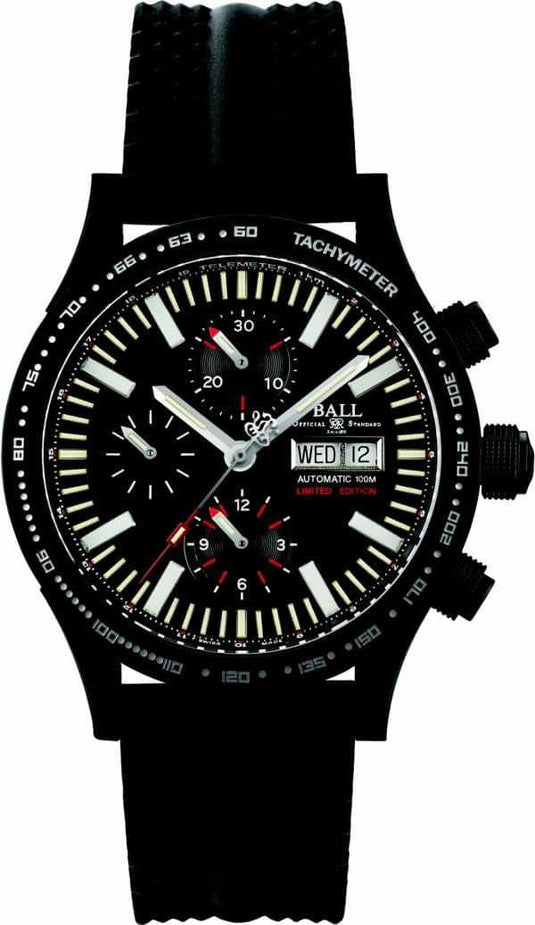 Ball Watch Fireman DLC Glow Storm Chaser Chronograph CM2192C-P2-BK