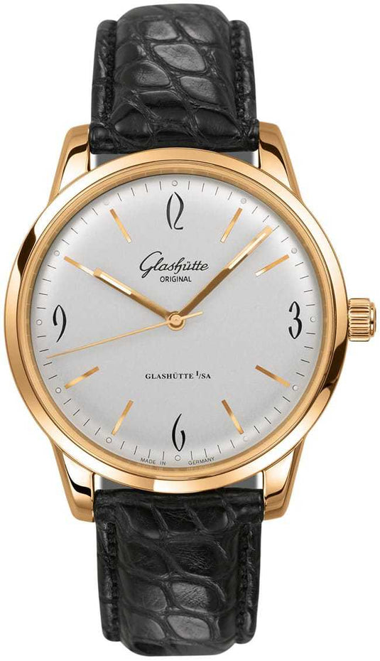 Glashütte Original Senator Sixties Rose Gold White Dial 1-39-52-01-01-04