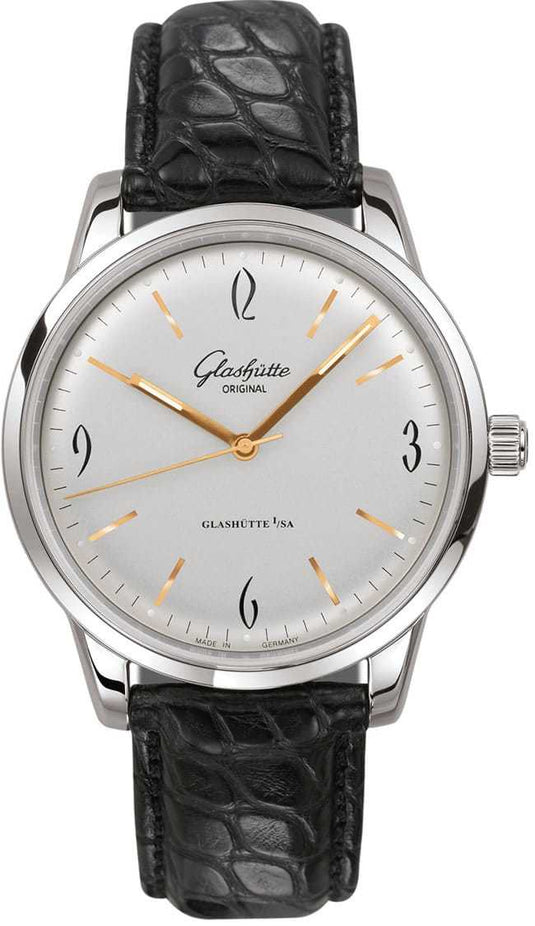 Glashütte Original Senator Sixties Stainless Steel White Dial 1-39-52-01-02-04