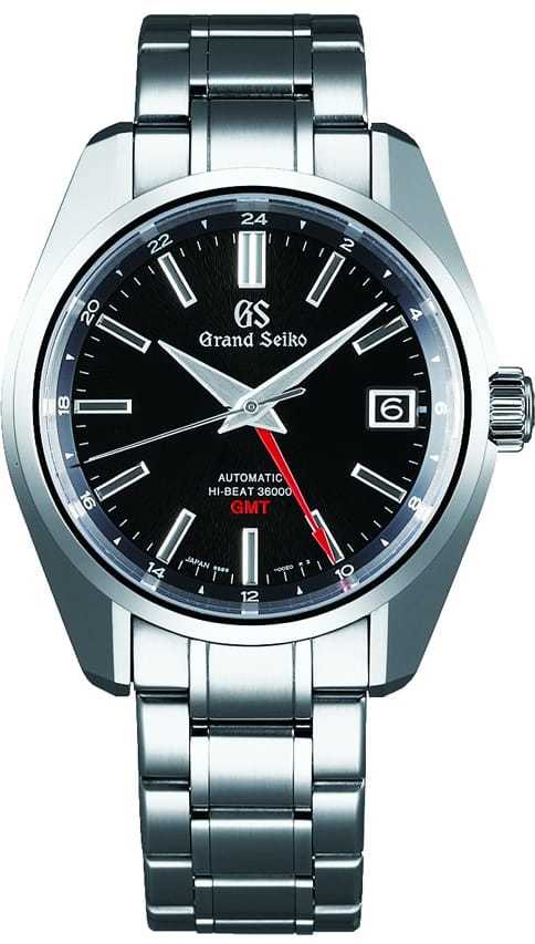 Grand Seiko Hi-Beat SBGJ203 GMT Black Dial