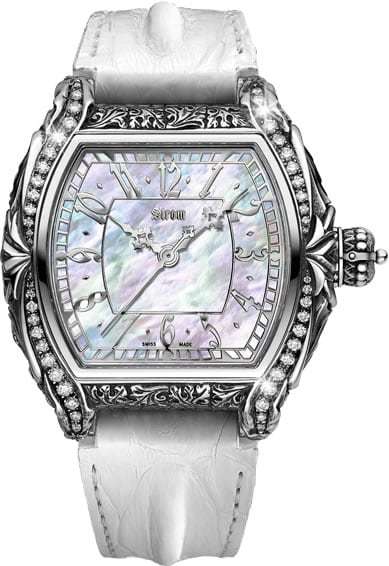 Strom Agonium Draco Silver Diamond Bezel