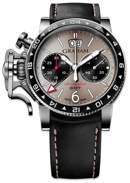 Graham Chronofighter Vintage GMT Grey Dial