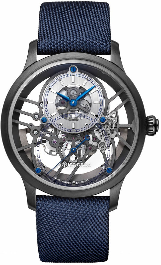 Jaquet Droz Grand Seconde Skelet-One Ceramic Black & Blue
