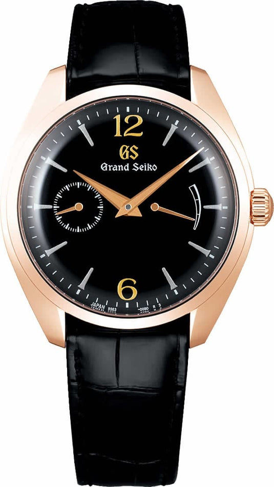 Grand Seiko Elegance SBGK004 Black Dial Rose Gold Case