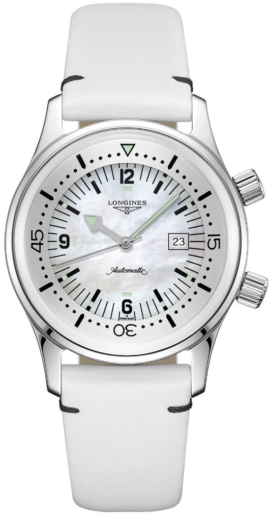 Longines Legend Diver Watch MOP Dial