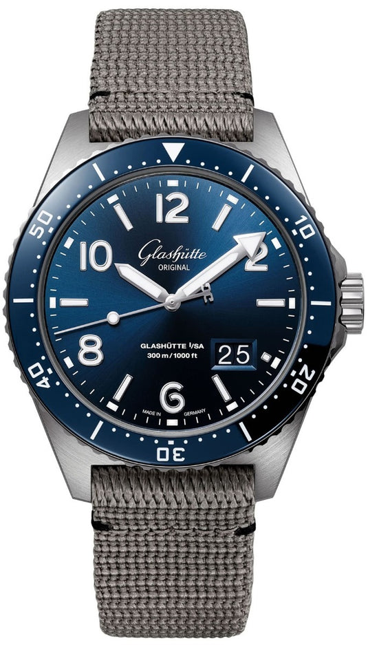 Glashütte Original 1-36-13-02-81-08 SeaQ Panorama Date Blue Dial