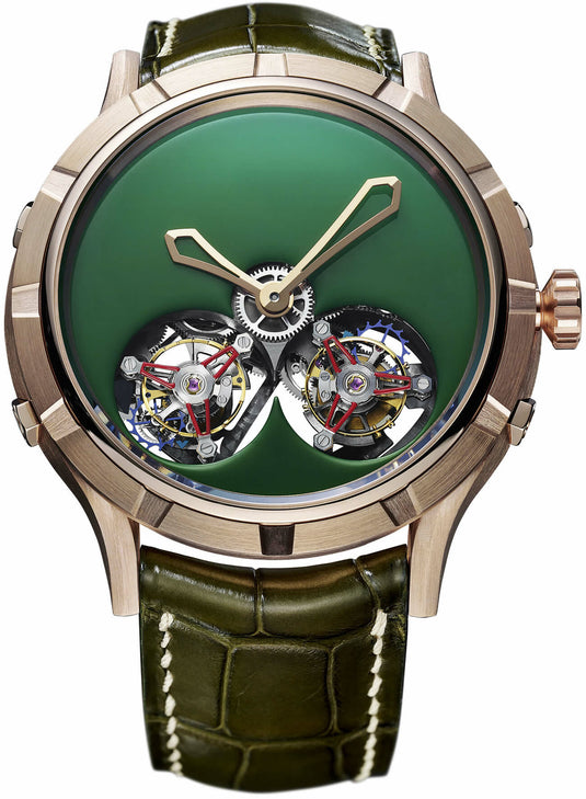 Manufacture Royale Micromegas Double Flying Tourbillon Green Rose Gold