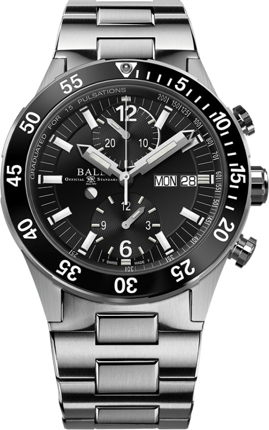 Ball Roadmaster Rescue Chronograph Black Dial 42mm DC3030C-S-BK