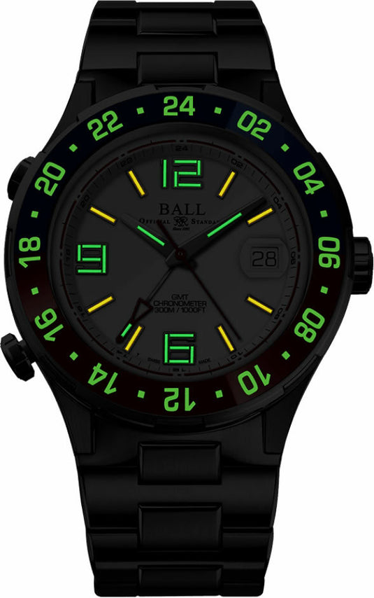 Ball Roadmaster Pilot GMT 40mm DG3038A-S2C-WH