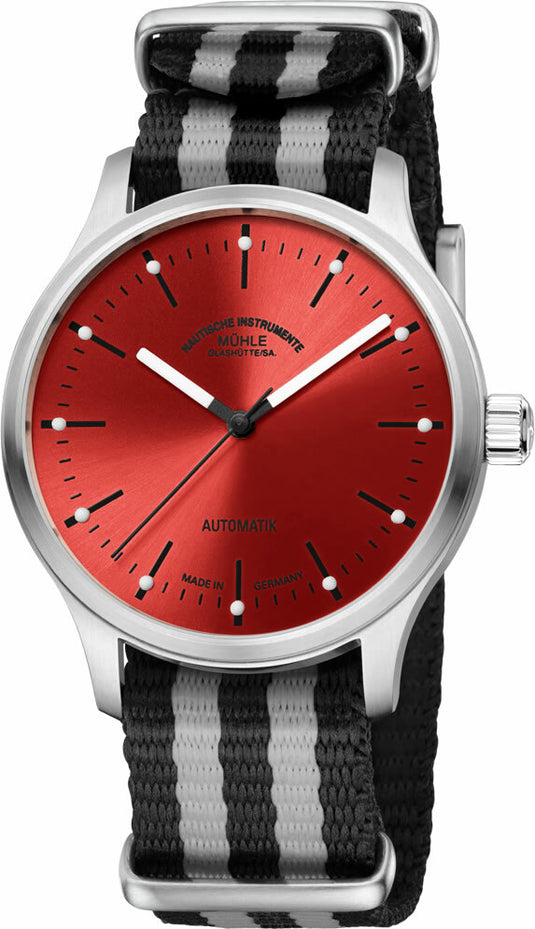 Mühle Glashütte Panova Rot on Nato Strap