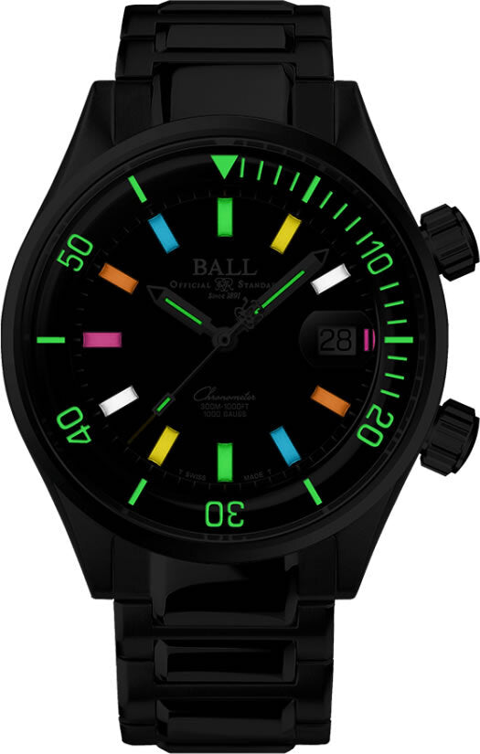 Ball Engineer Master II Diver Chronometer Classic Rainbow on Bracelet