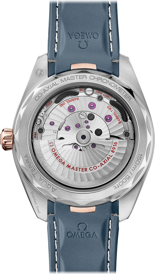 Omega Aqua Terra 150M Small Seconds Steel Gold Blue Dial 41mm