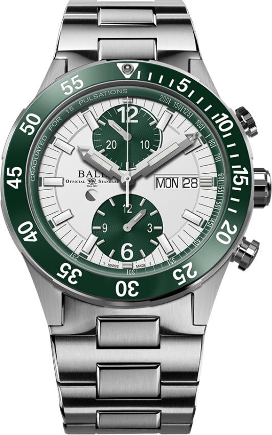 Ball Roadmaster Rescue Chronograph Green 41mm DC3030C-S2-WH