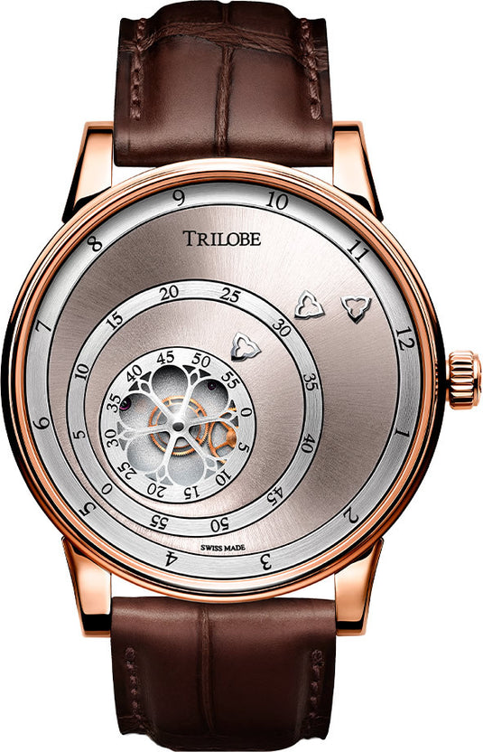 Trilobe Les Matinaux Rose Gold Sunray Silver 40.5mm