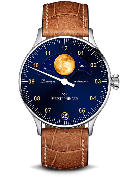 MeisterSinger Lunascope Sunburst Blue / Gold LS908G