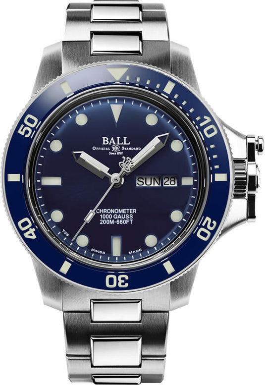 Ball Engineer Hydrocarbon Original 43mm Blue Dial on Bracelet