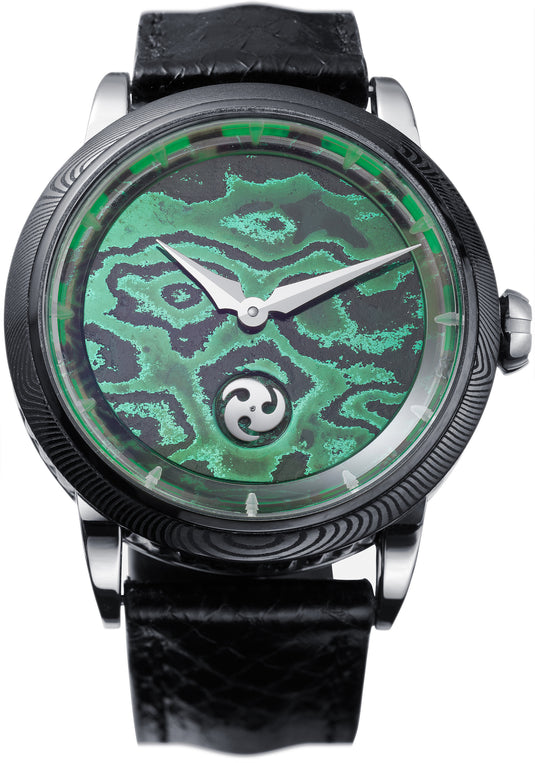 GoS Norrsken Northern Lights Damascus Dial Black Damascus Case