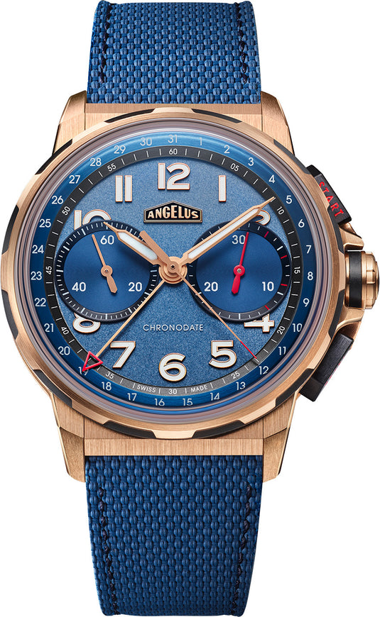 Angelus Chronodate Gold Blue