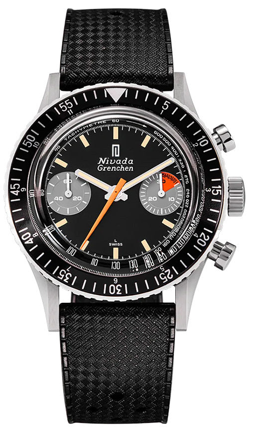 Nivada Grenchen 86015M01 Orange Boy SL Manual on Rubber Strap