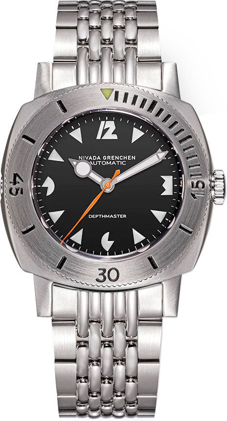Nivada Grenchen Depthmaster White Pacman 14102A04