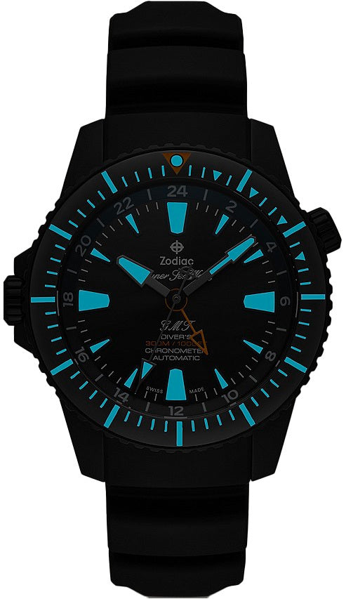 Zodiac ZO3557 Super Sea Wolf LHD Pro-Diver GMT