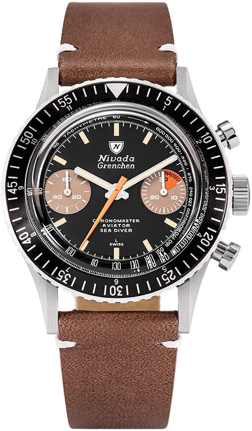 Nivada Grenchen Chronomaster Orange Boy Manual 86012M02
