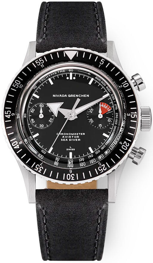 Nivada Grenchen Chronomaster White Broad Arrow Manual 86007WM03