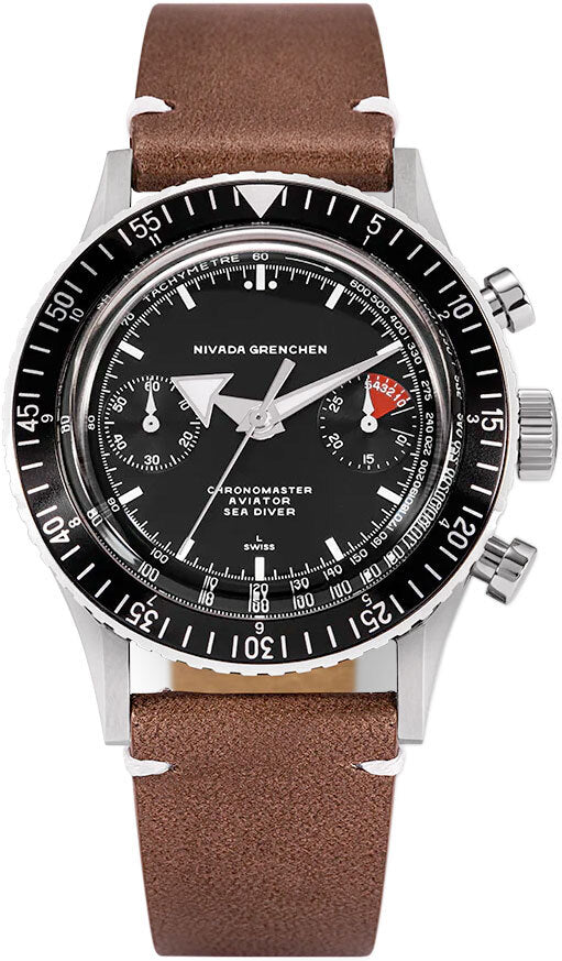 Nivada Grenchen Chronomaster White Broad Arrow Manual 86009WM02