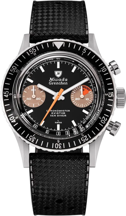Nivada Grenchen Chronomaster White Orange Boy Manual 86012WM01