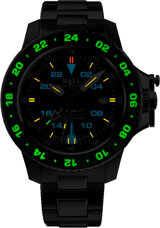Ball Engineer Hydrocarbon AeroGMT Sled Driver 42mm DG2018C-S19C-BK
