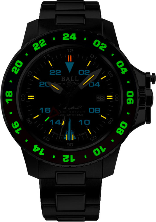 Ball Engineer Hydrocarbon AeroGMT Sled Driver 42mm DG2018C-S18C-BK