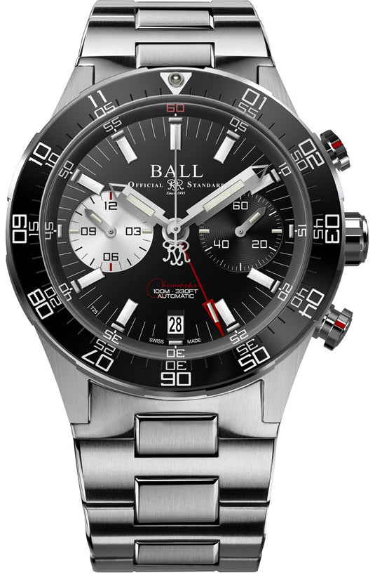 Ball DC3180C-S1CJ-BK Roadmaster Chronograph Black Dial
