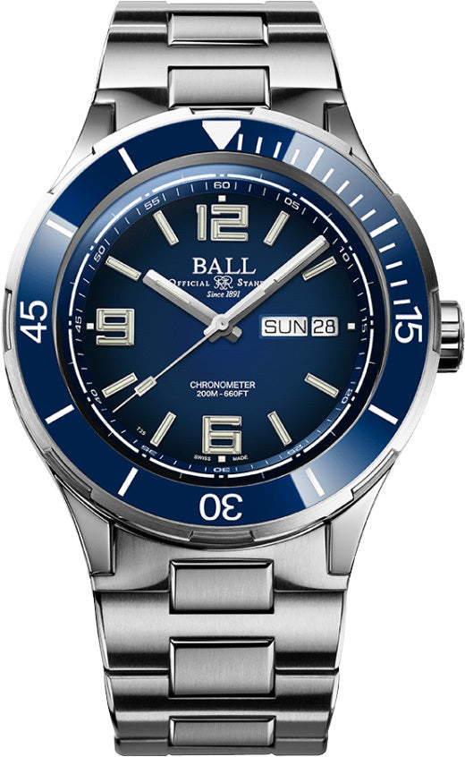 Ball DM3030B-S13CJ-BE Roadmaster Archangel 40mm Blue Dial on Bracelet