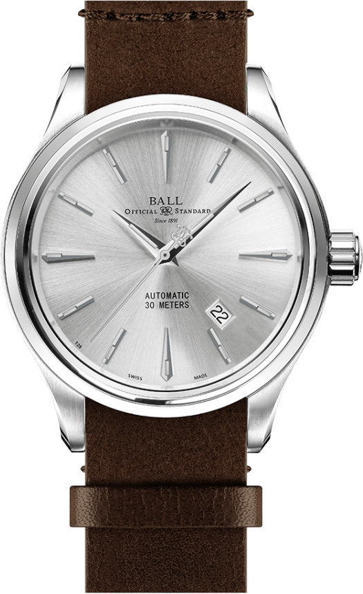 Ball NM9080D-L1J-SL Trainmaster Legend Silver Dial
