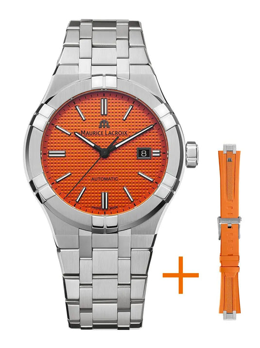 Maurice Lacroix AI6008-SS00F-530-E Aikon Automatic Limited Summer Edition 42mm Orange