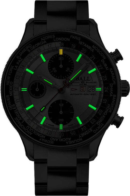 Ball CM3388D-S1-SLBK Engineer II Navigator World Time Chronograph