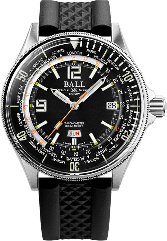 Ball DG2232A-PC-BK Engineer Master II Diver Worldtime (42mm)