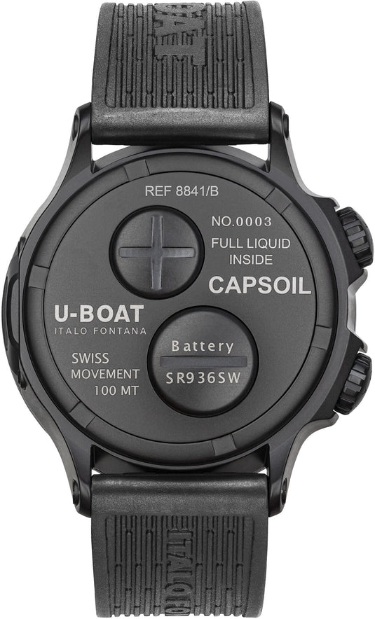 U-Boat 8841/B Capsoil Doppiotempo 45mm DLC Red Rehaut