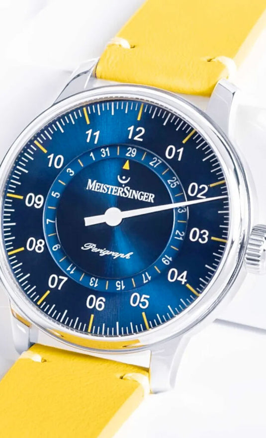 MeisterSinger S-AM1018 Perigraph - Medium Blue/Yellow