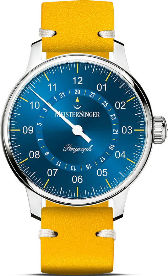 MeisterSinger S-AM1018 Perigraph - Medium Blue/Yellow