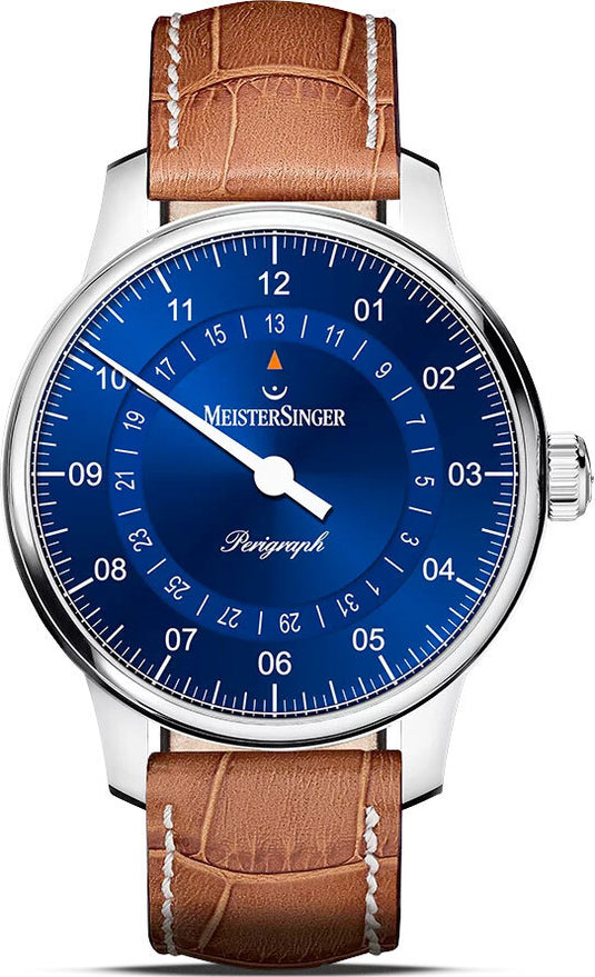 MeisterSinger BM1108 Perigraph - 38mm - Sunburst Blue