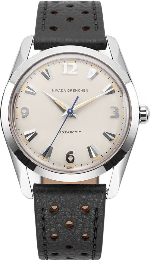 Nivada Grenchen 35001M40 Antarctic 35mm Eggshell Beige Luminova