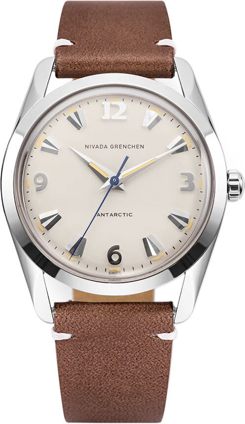 Nivada Grenchen 35001M14 Antarctic 35mm Eggshell Beige Luminova