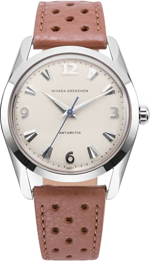 Nivada Grenchen 35004M41 Antarctic 35mm Eggshell White Luminova
