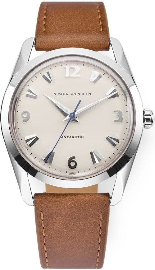 Nivada Grenchen 35004M16 Antarctic 35mm Eggshell White Luminova