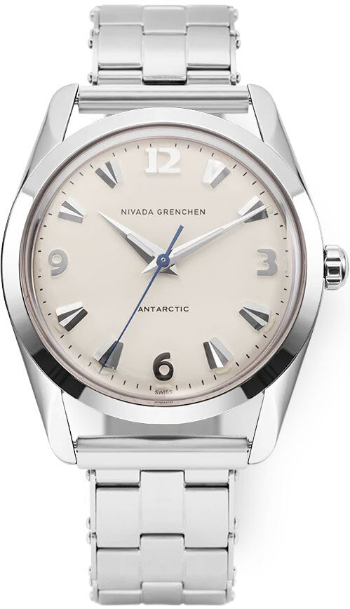 Nivada Grenchen 35004M13 Antarctic 35mm Eggshell White Luminova