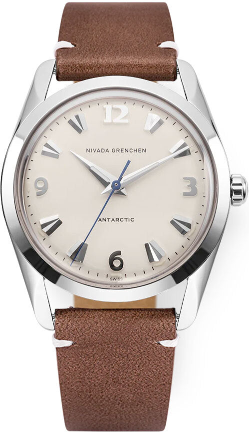 Nivada Grenchen 35004M14 Antarctic 35mm Eggshell White Luminova