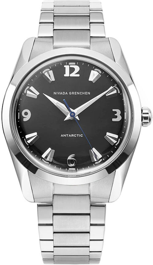 Nivada Grenchen 35002M20 Antarctic 35mm Black White Luminova